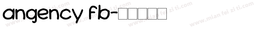 angency fb字体转换